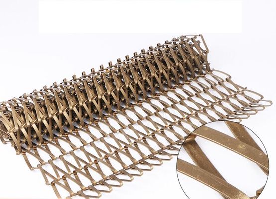 ستارة شبكية من الفولاذ المقاوم للصدأ 304 فضي ذهبي مزخرف