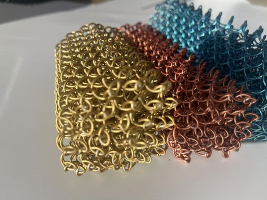 تصميم حديث ستارة سلسلة وصلات من الفولاذ المقاوم للصدأ 304 بفتحة 6 مم لشبكة معدنية معمارية