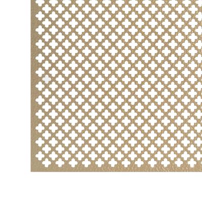 طلاء PVDF معماري مربع ألومنيوم ألواح مثقوبة الزخرفية الصفحة المعدنية مثقوبة