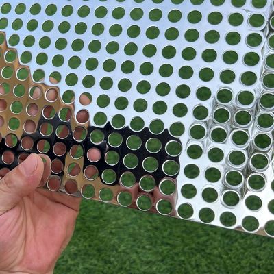 4 * 8ft الفولاذ المقاوم للصدأ حفرة مستديرة مستقيمة حفرة نمط ورقة