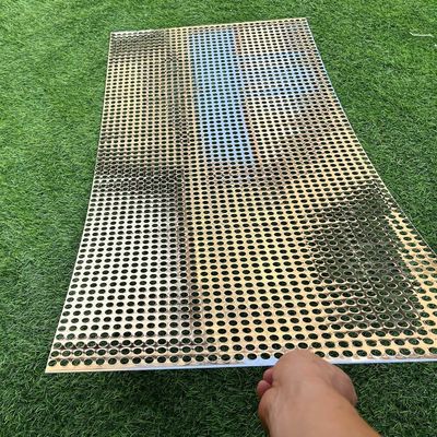 شبكة ألومنيوم مثقبة مطلية بمسحوق للواجهات المعمارية