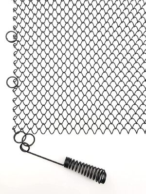 الستار الأسود المقوى بالمسحوق للسلامة الستار الشاشة الموقد