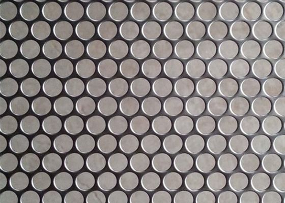 PVDF جولة هول شبكة معدنية مثقبة 1.22 * 2.44 م