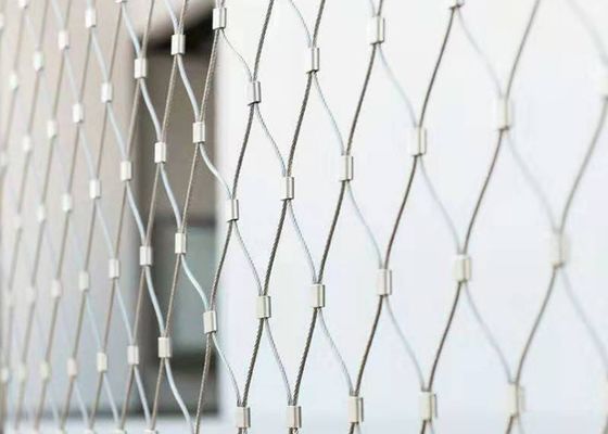 شبكة كابل من الفولاذ المقاوم للصدأ SS316 لدرابزين السلالم، سلك بقطر 1-5 مم