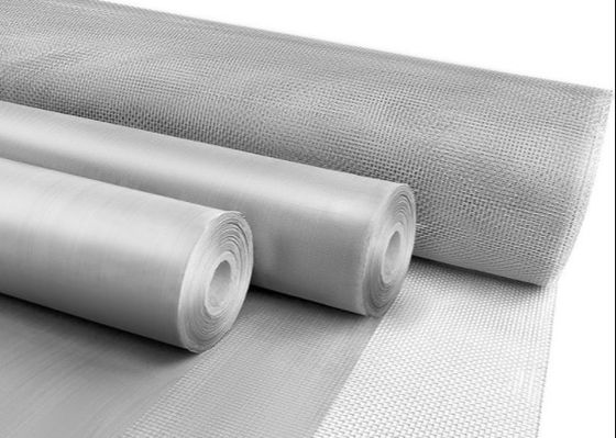500 * 3500mm شبكة 1 ميكرون الفولاذ المقاوم للصدأ شبكة أسلاك فائقة النعومة الهولندية النسيج