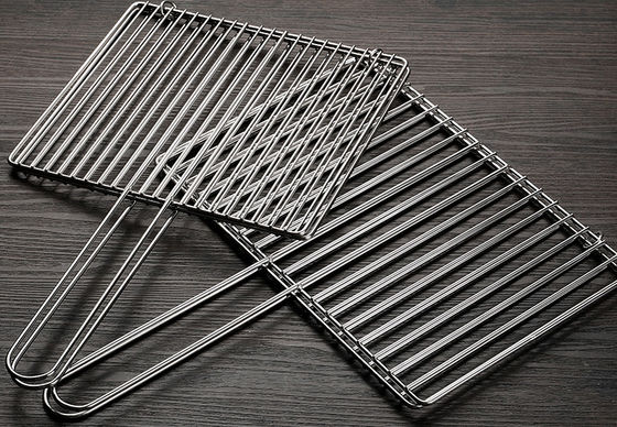 سلة شواء من الفولاذ المقاوم للصدأ لشواء السمك واللحوم