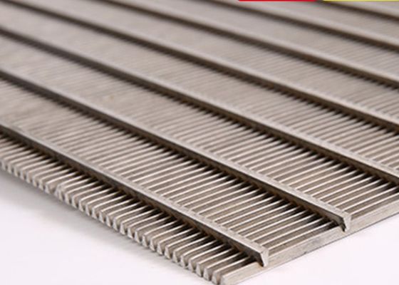 شاشات Monel Hastelloy 100 Micron Wedge Wire Screens لوحة غربال مسطحة لتصفية الرمل