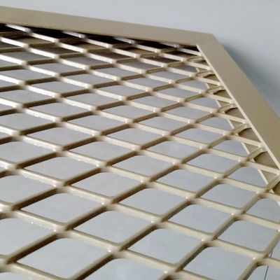الكسوة الجدار الموسع شبكة معدنية Pvdf مسحوق طلاء الألومنيوم لسقف الواجهة المعدنية