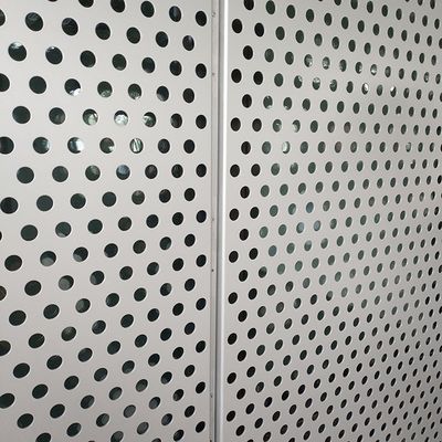 20 مقياس حفرة مستديرة الشبكة المعدنية المنثورة للشرفة