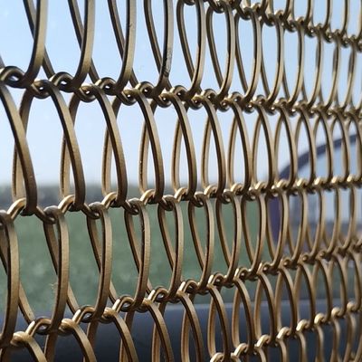 الديكور Ss304 المعمارية شبكة معدنية لولبية نسج الحزام الناقل